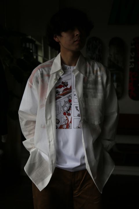 eYe JUNYA WATANABE MAN CarharttカーハートWネームパンツ(WG-P905-100) style. 2021.04.17.