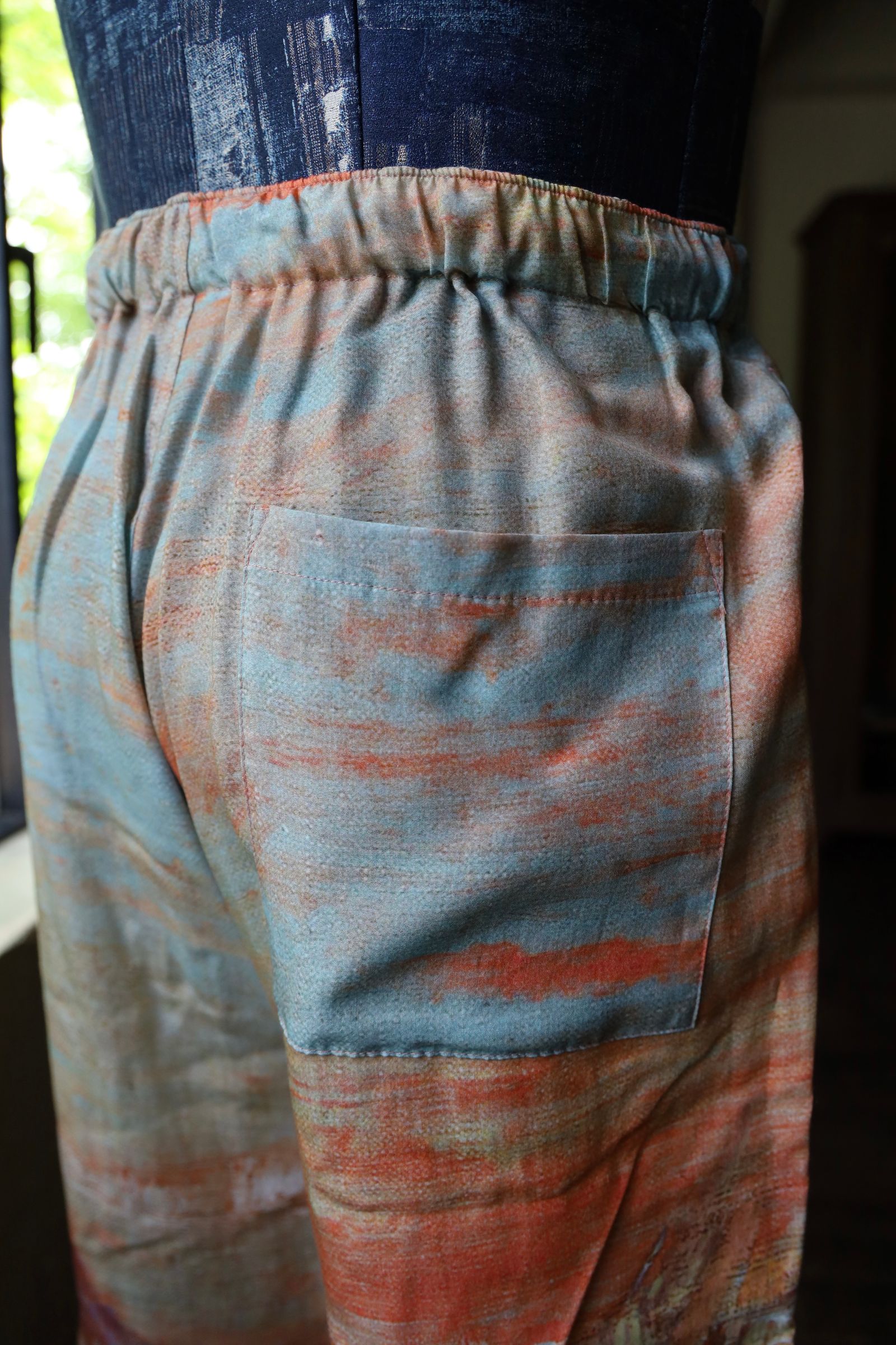 ヨーク24SS LANDSCAPE PRINTED EASY SHORTS(YK24SS0711P)ORANGE☆5月3日(金)発売！