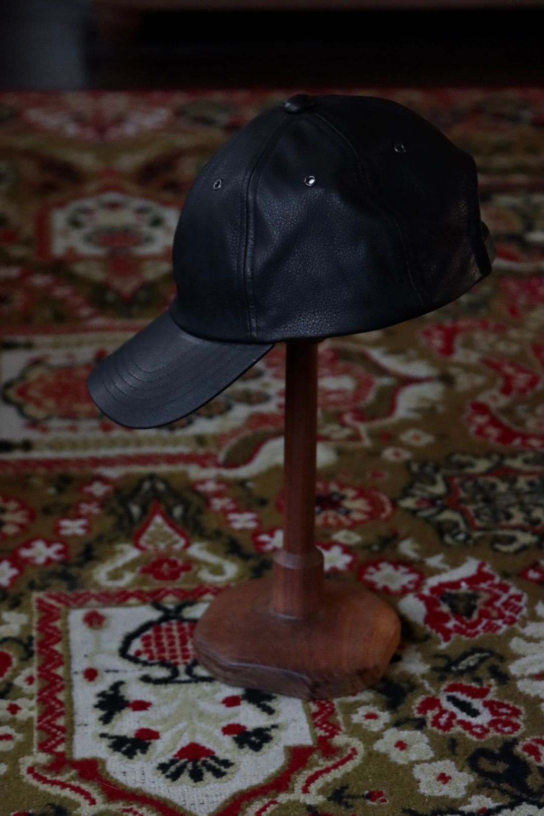 Yohji Yamamoto レザーベースボールキャップ(HW-H14-786)BLACK☆新作発売！