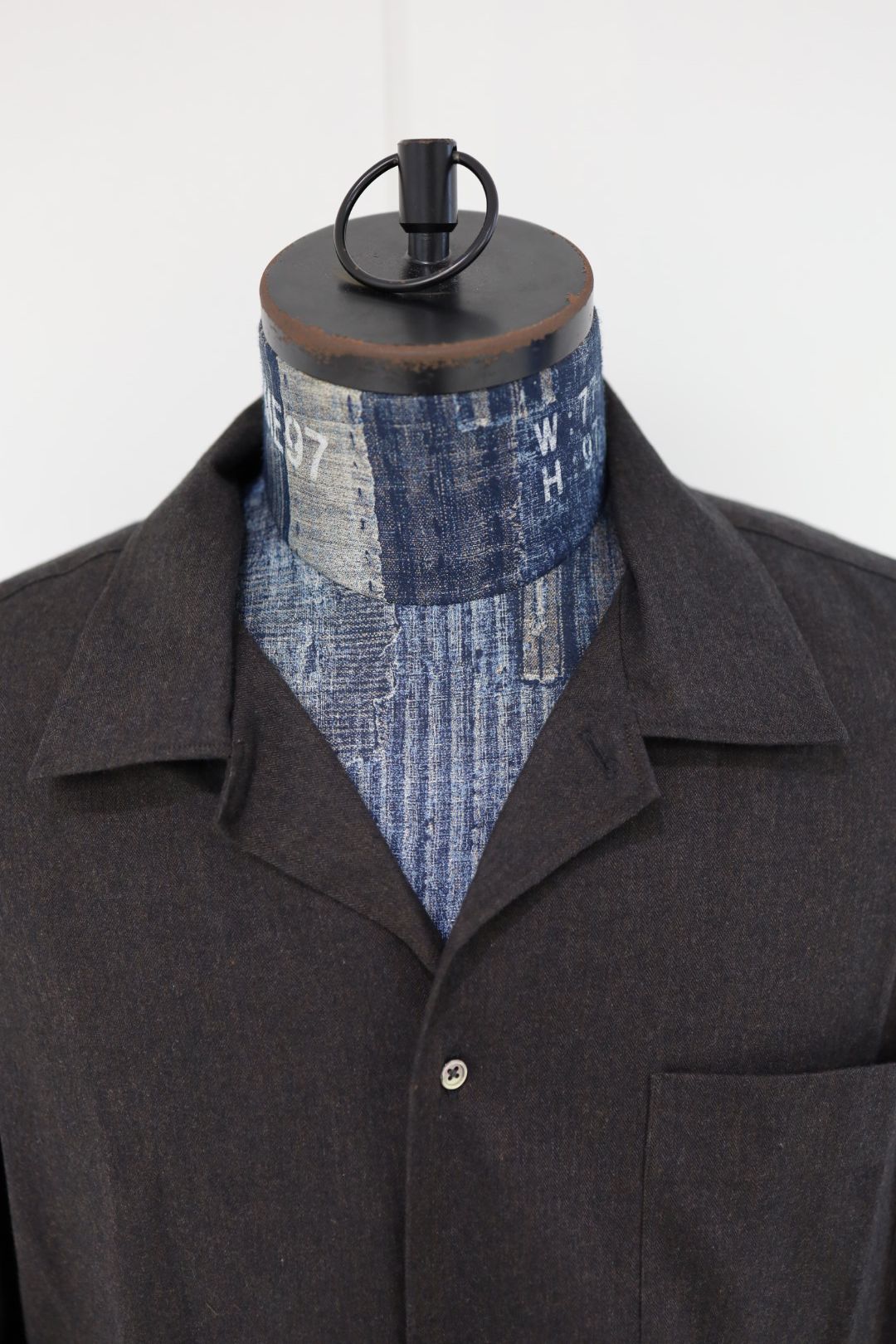 グラフペーパー 25AW SIDOGRAS Cotton Herringbone Flannel Sleeping Shirt(GM254-50044)BLACK☆10月25日(土)発売！
