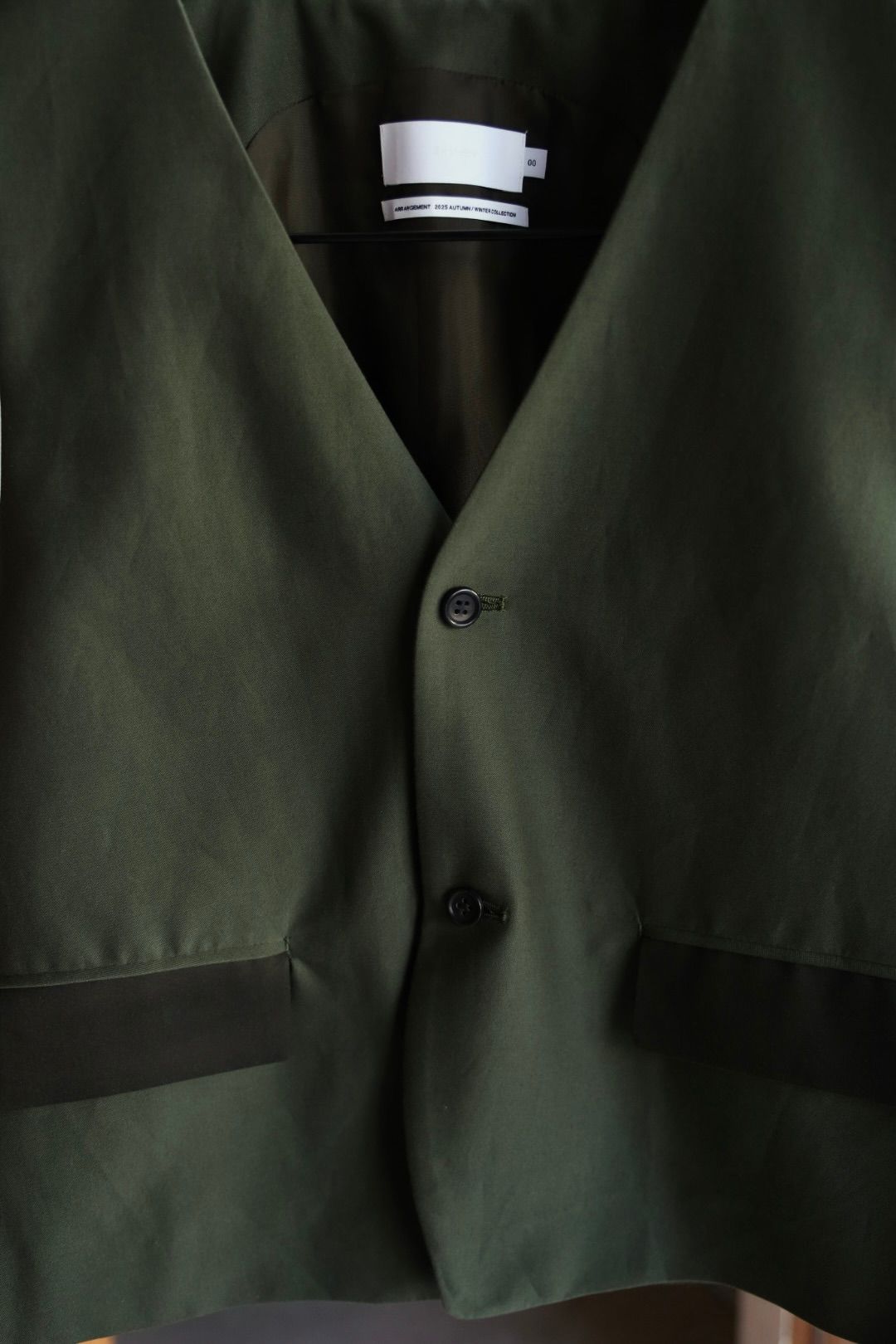 Graphpaper 25AW Women's Cotton Cupro Back Satin Gilet(GL253-30346)GREEN☆9月6日(土)発売！