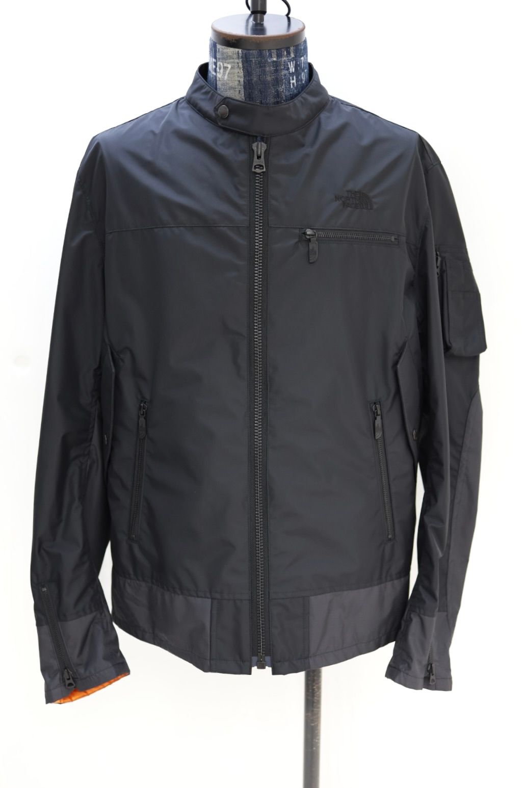 アイジュンヤワタナベマン 26SS THE NORTH FACE Wネーム ナイロンライダースジャケット(WQ-J914-100)BLACK☆3月20日(金)発売！