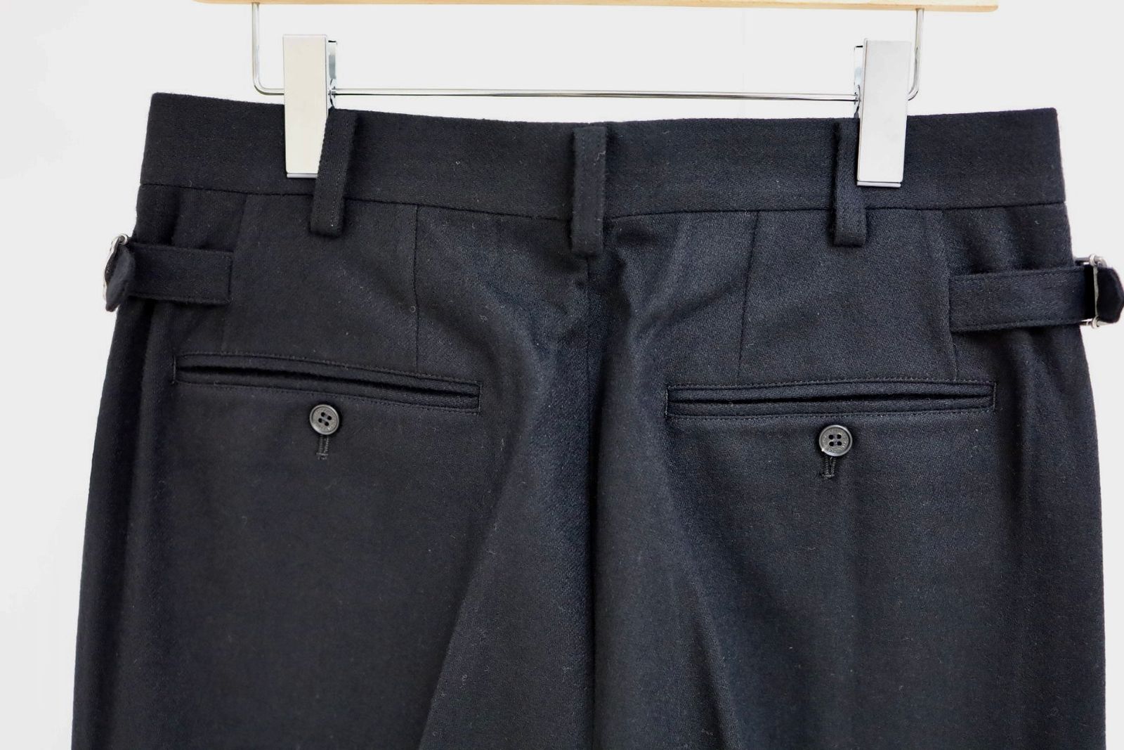 コムデギャルソンオム25FW ウールフラノパンツ(HP-P035-051)BLACK☆11月1日(土)発売!