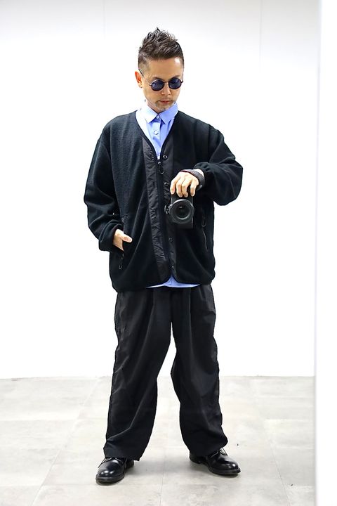 COMME des GARCONS HOMME 26SS 綿度詰カノコジップアップカーディガンスタイル