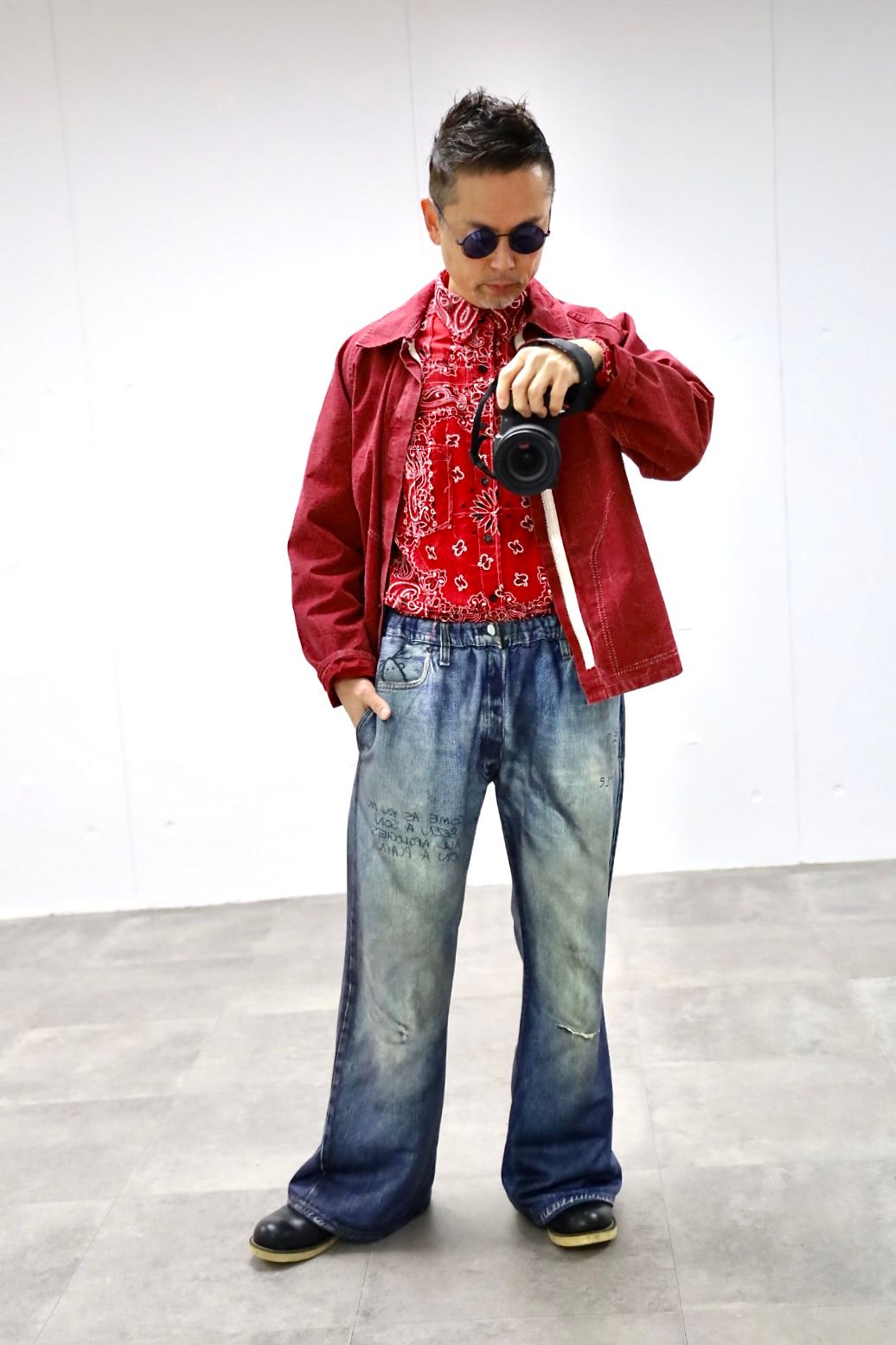 トーキングアバウト ジ アブストラクション 26SS フレアパンツ PRINT FLARE PT(26SS-PT-003)DENIM新作発売！