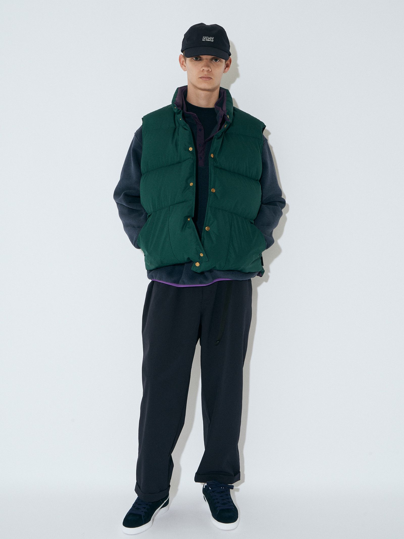 セダンオールパーパスFW23 Classic Down Vest (SD23F-JK01)Hunter Green☆9月23日(土)発売！