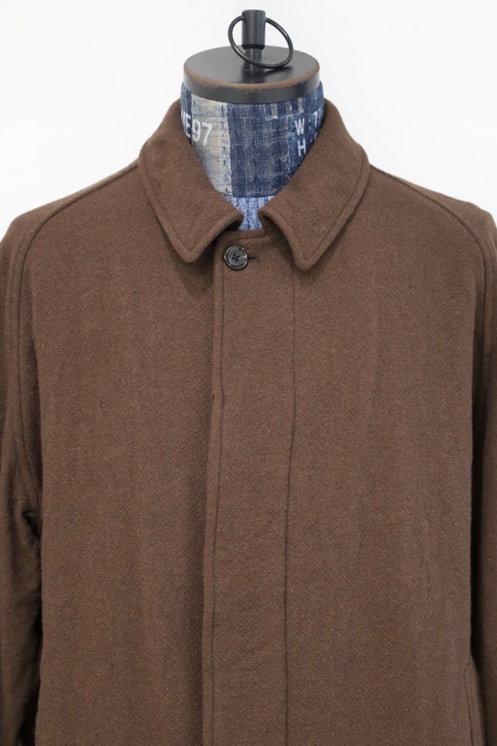 blurhms ブラームス Classic Wool Balmacaan Coat(BHS25F009)Brown☆新作発売！