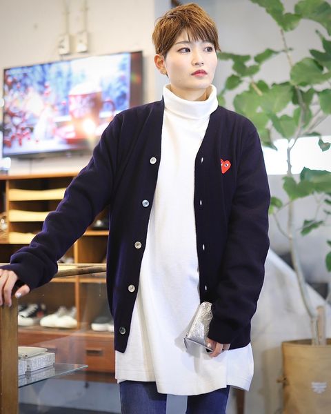 プレイコムデギャルソン 新作 PLAY CARDIGAN style.2023.12.15