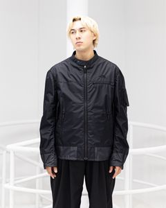 アイジュンヤワタナベマン 26SS THE NORTH FACE Wネーム ナイロンライダースジャケット(WQ-J914-100)BLACK