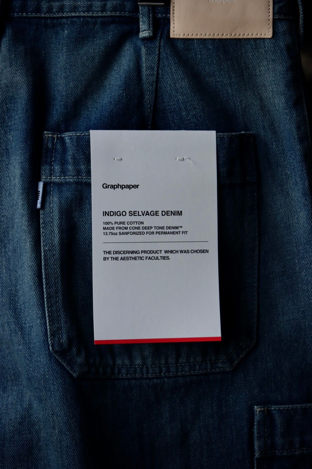 Graphpaper - グラフペーパー23AW Selvage Denim Cargo Pants(GM233