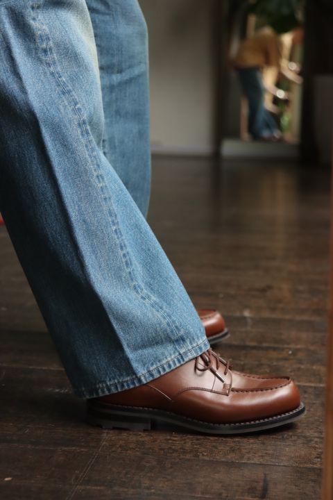 A.PRESSE No.2 Washed Denim Pantsスタイル34