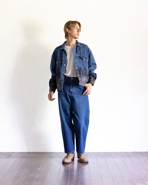 YOKE HAND PAINTED DENIM TRUCKER JACKET スタイル 8月24日(土)新作発売！