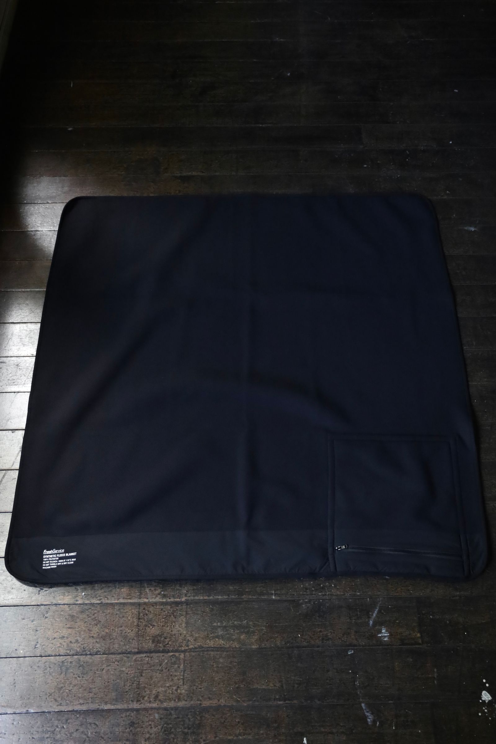フレッシュサービス SYNTHETIC FLEECE BLANKET(FSP243-90203)BLACK