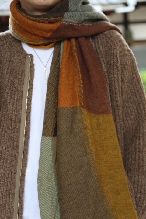 YOKE NEW HARMONY BIG STOLE "multi color"style.2020.9.12.