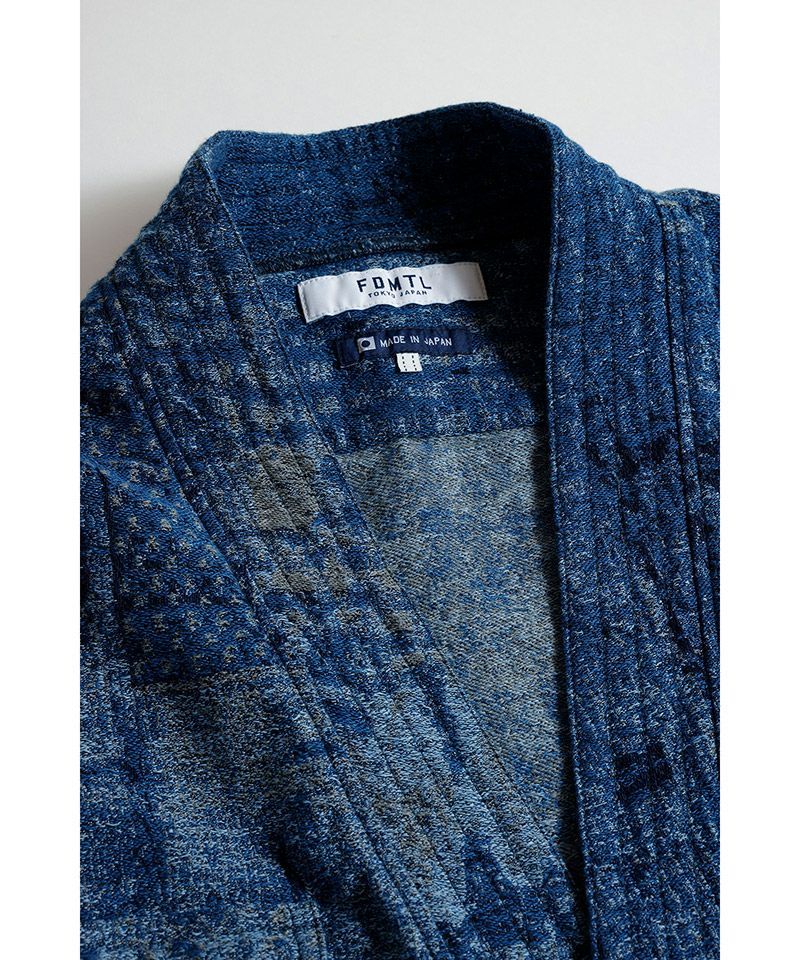 ファンダメンタル デニムシャツ BORO JAQUARD HAORI SHIRT RINSE(FA25SH47R)INDIGO☆新作発売！