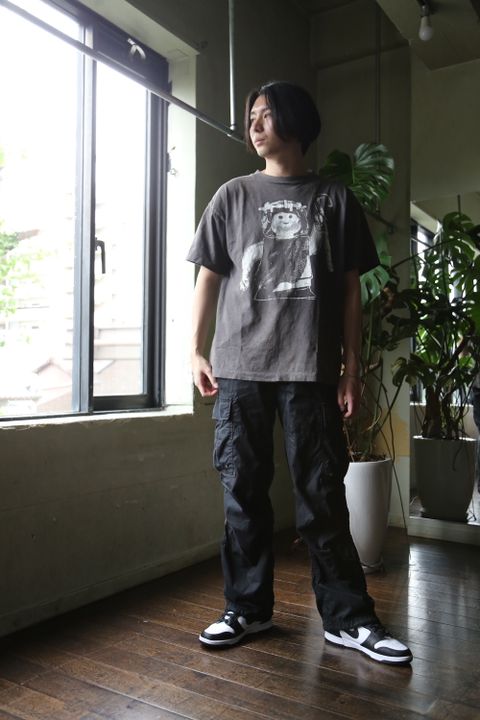 ©︎SAINT M×××××× T-SHIRT BLOCK(SM-A21-0000-001)BLACK style.2021.7.9
