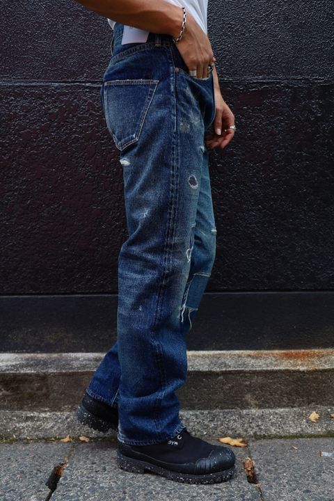 アイジュンヤワタナベマン 24AW New Manual Wネームデニムパンツ(L)