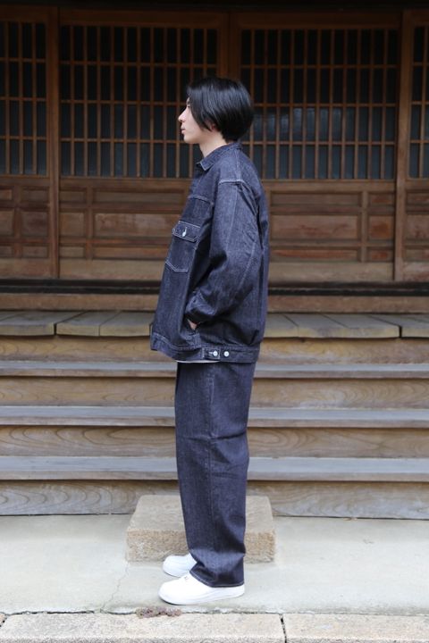 Graphpaper Colorfast Denim Jacket(GM213-30095B) style.2021.7.10.
