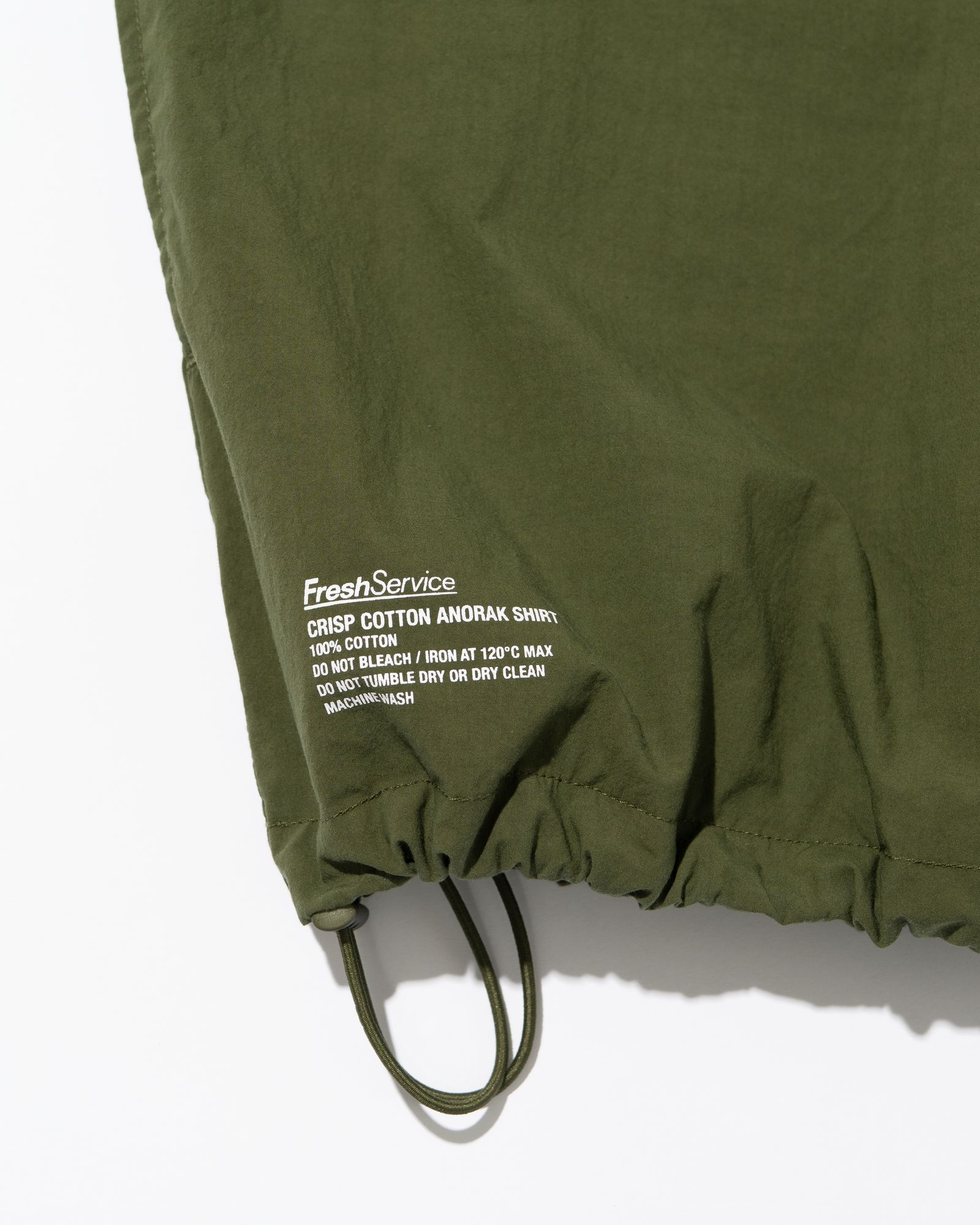 フレッシュサービス CRISP COTTON ANORAK L/S SHIRT(FSC261-50247)KHAKI☆3月14日(土)発売！
