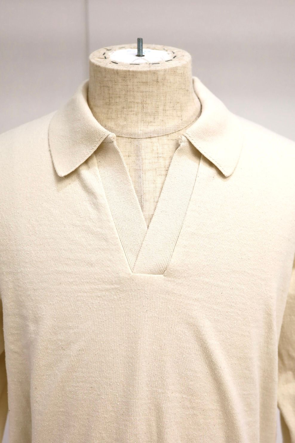 blurhms 26SS Women's Co/Silk Nep Skipper Cropped Sleeve(BHS265029)IVORY☆3月20日(金)新作発売！