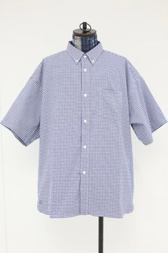 フレッシュサービス DRY OXFORD CORPORATE S/S B.D SHIRT(FSC262-50043B)NAVY PLAID☆5月16日(土)発売！