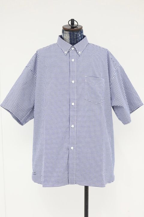 フレッシュサービス DRY OXFORD CORPORATE S/S B.D SHIRT(FSC262-50043B)NAVY PLAID☆5月16日(土)発売！