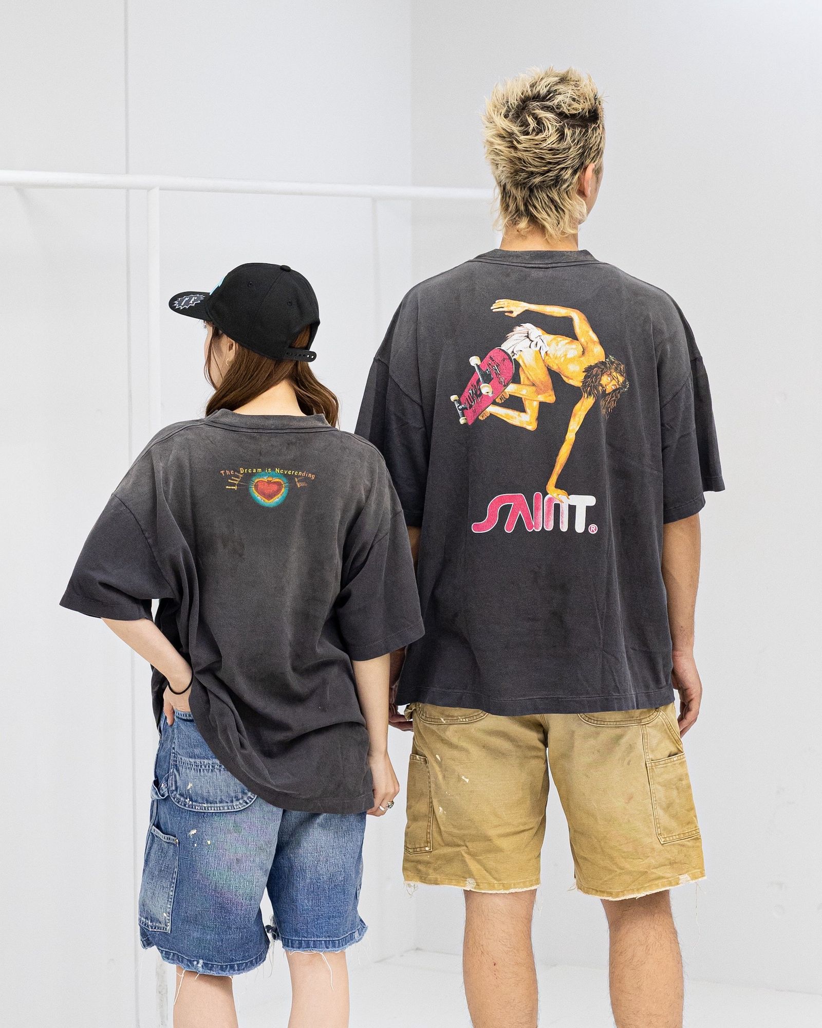 セントマイケル 26SS HEART_SS T-SHIRT(SM-MK8-0000-003)BLACK