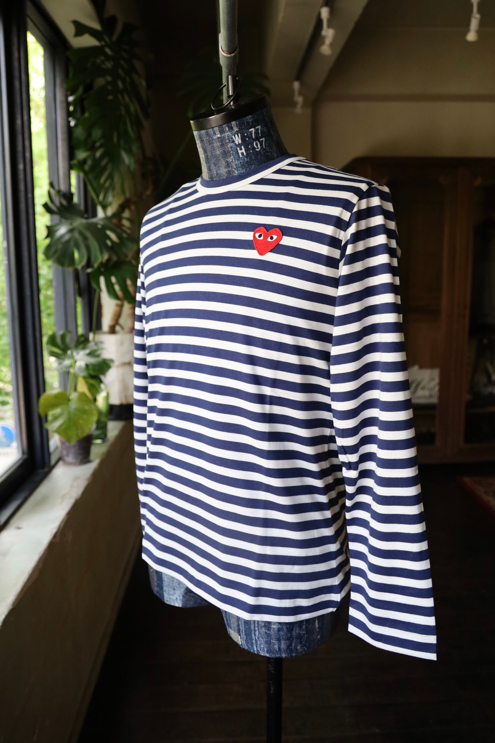 プレイコムデギャルソン ボーダーTシャツ (BLUE/WHITE)☆11月1日(土)再入荷！