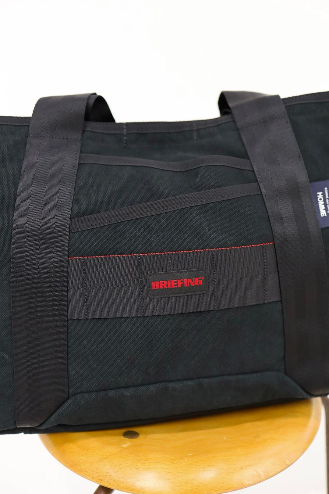 コムデギャルソンオム 綿キャンバスバイオストーン加工バッグ(HQ-K201-051)BLACK☆2月6日(金)発売！