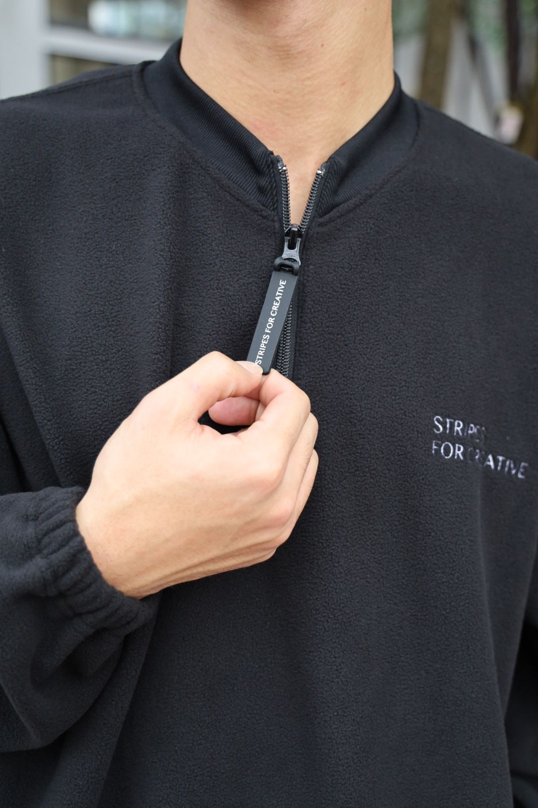 S.F.C 25FW SPOT エスエフシー FLEECE BASEBALL HALF ZIP JACKET(SFCFW25J01SP)Black☆12月20日(土)発売！