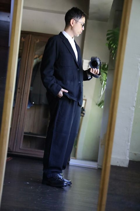 COMME des GARCONS HOMME 縮絨ウールサージセットアップスタイル2024.10.06.