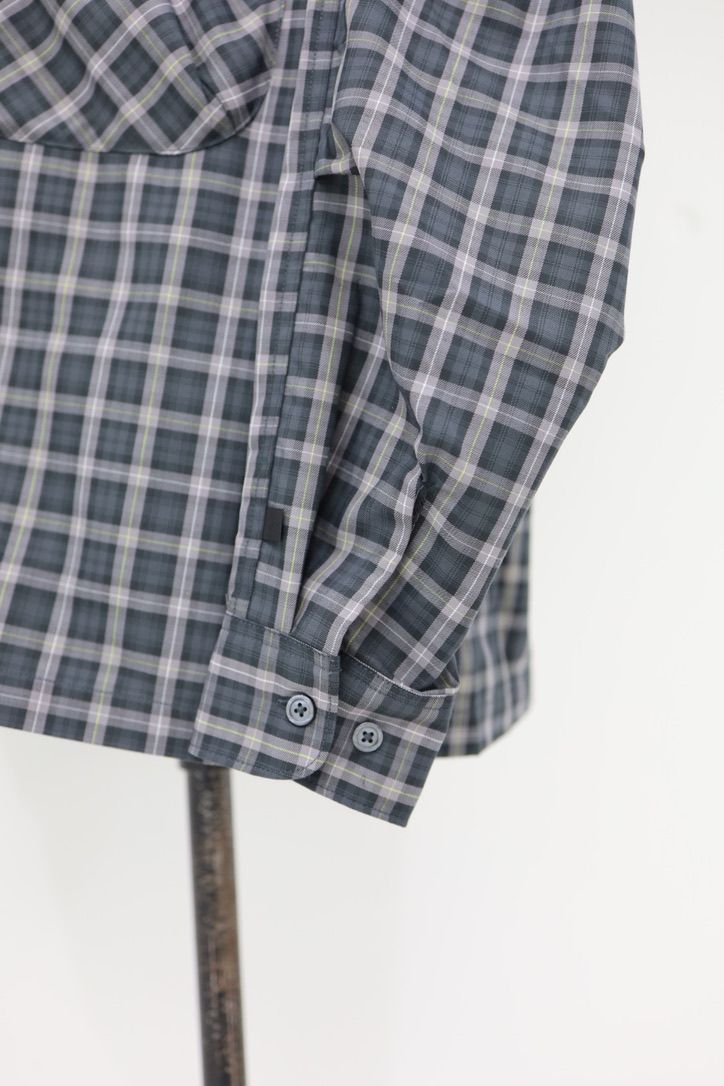 DAIWA PIER39(ダイワピア39) TECH SPORTS OPEN COLLAR SHIRT L/S GREN PLAID(BE-82026)CHARCOAL☆3月28日(土)新作発売！