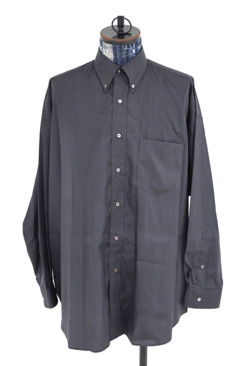グラフペーパー Easy Care Poplin L/S Oversized B.D Shirt(GM263-50620)GRAY☆7月11日(土)発売！