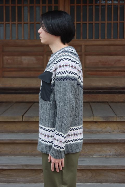 COMME des GARCONS HOMME ノルディック柄ニット(HH-N002) style.2021.11.6