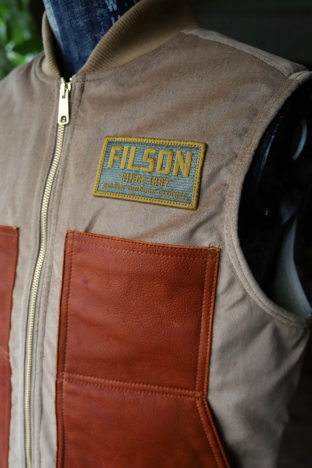 ジュンヤワタナベマン FILSON Wネーム ツイードベスト(WP-V002-051)BEIGE×BROWN×KHAKI☆9月5日(金)発売！