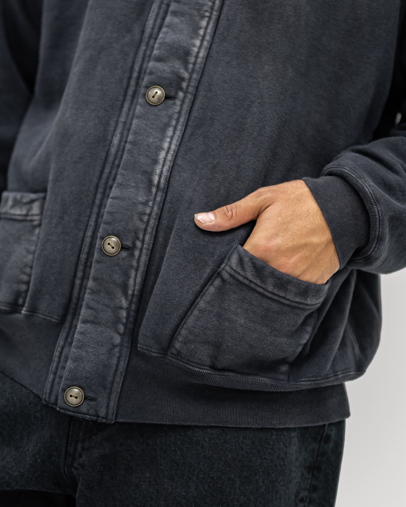 A.PRESSE Vintage Sweat Cardigan(BLACK) 9月13日(土)新作発売！