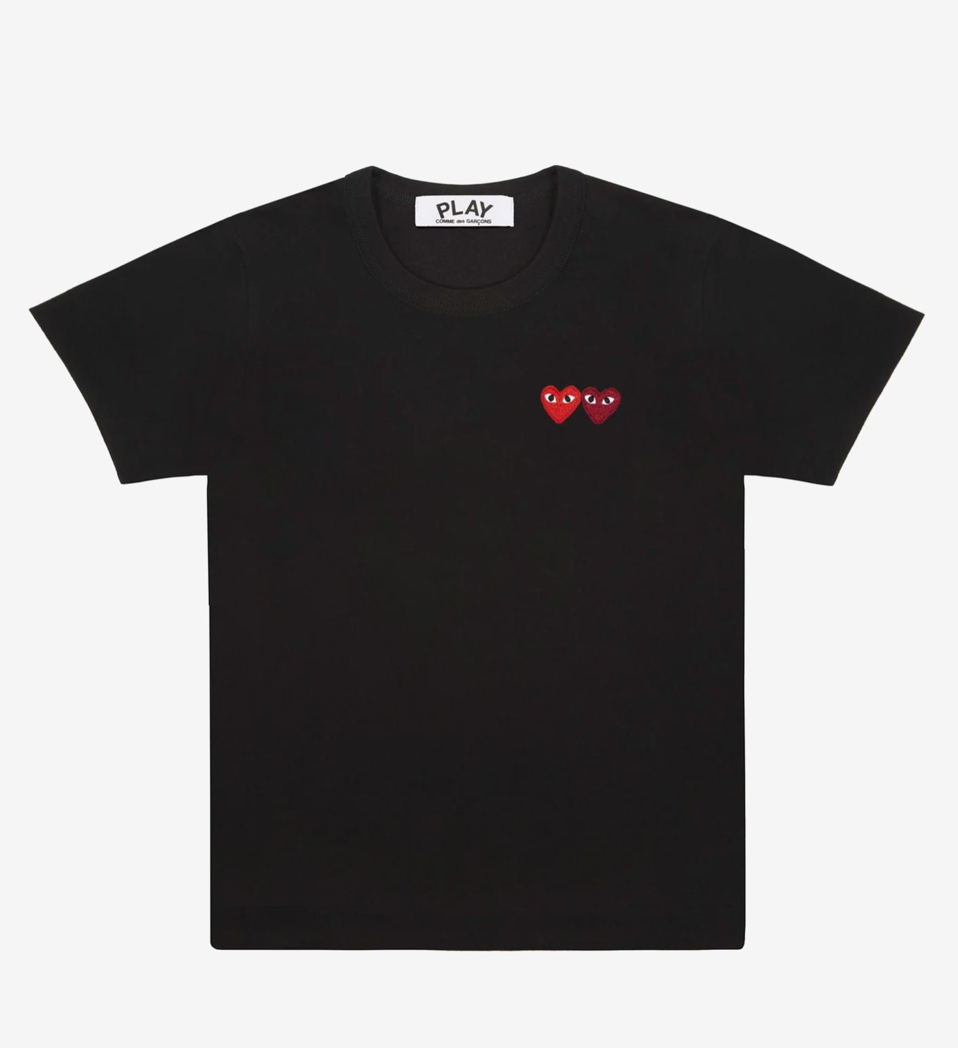 プレイコムデギャルソン ダブルハートTシャツ(AX-T226-051)BLACK
