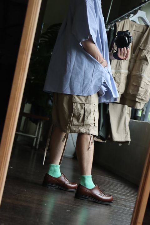 フレッシュサービス CORPORATE S/S B.D SHIRT"BLUE"スタイル.2022.6.25.