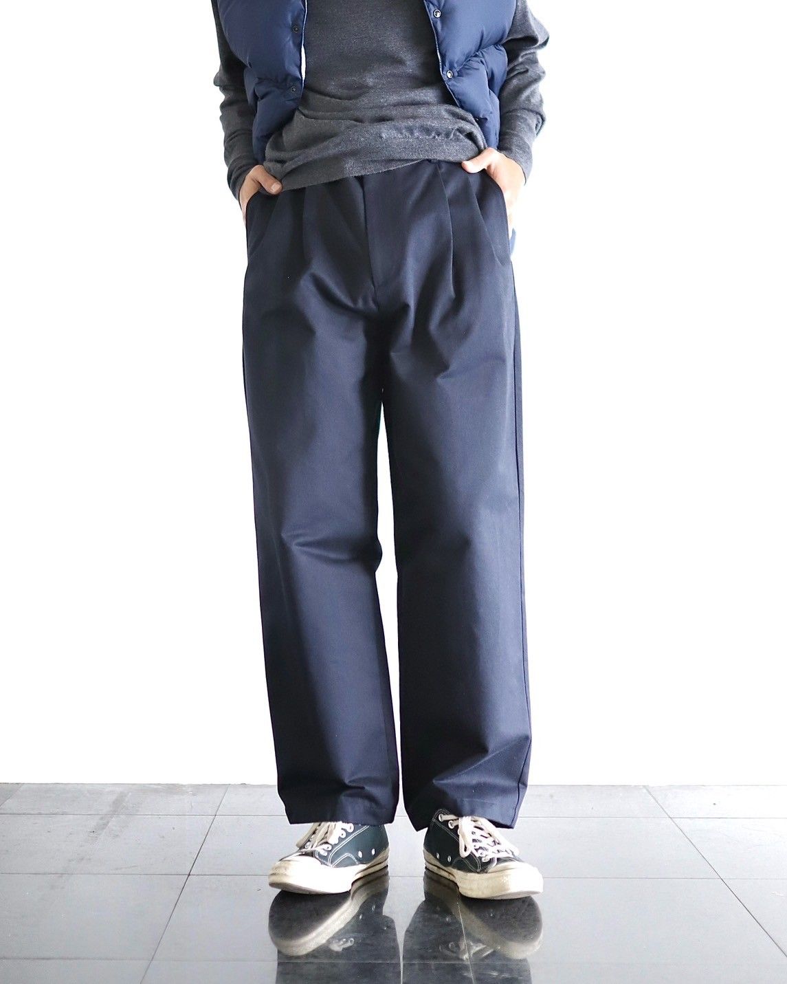 A.PRESSE アプレッセ Type.1 Silk Blend Chino Trousersスタイル 
