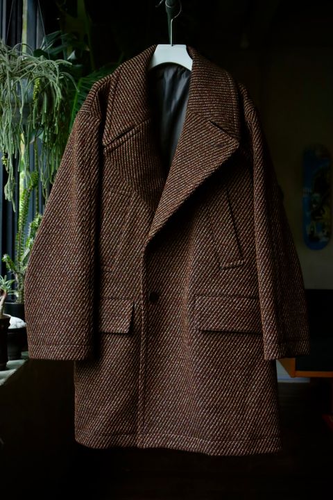 ヨーク23AW DOUBLE BREASTED HALF COAT(YK23FW0515C)BROWN☆8月26日(土)発売！