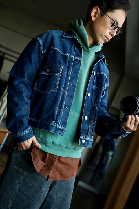 A.PRESSE Vintage Sweat Hoodieスタイル.2025.1.12.