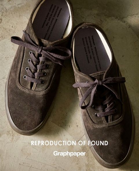 グラフペーパー 26SS REPRODUCTION OF FOUND for GP US NAVY MILITARY TRAINER(GU261-90501)BROWN☆3月20日(金)発売！