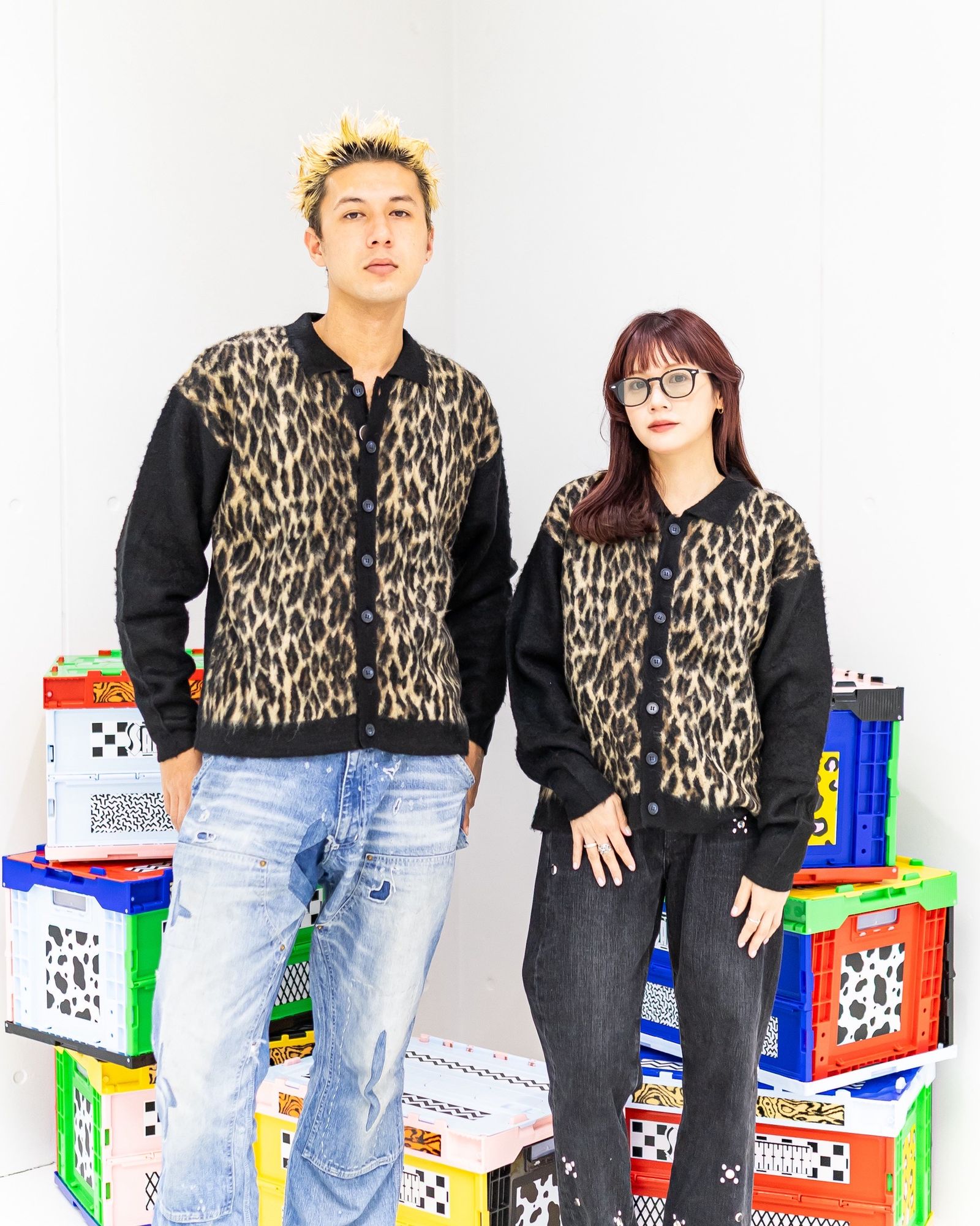 セントマイケル 新作LEOPARD KNIT CARDIGAN style.2025.10.11