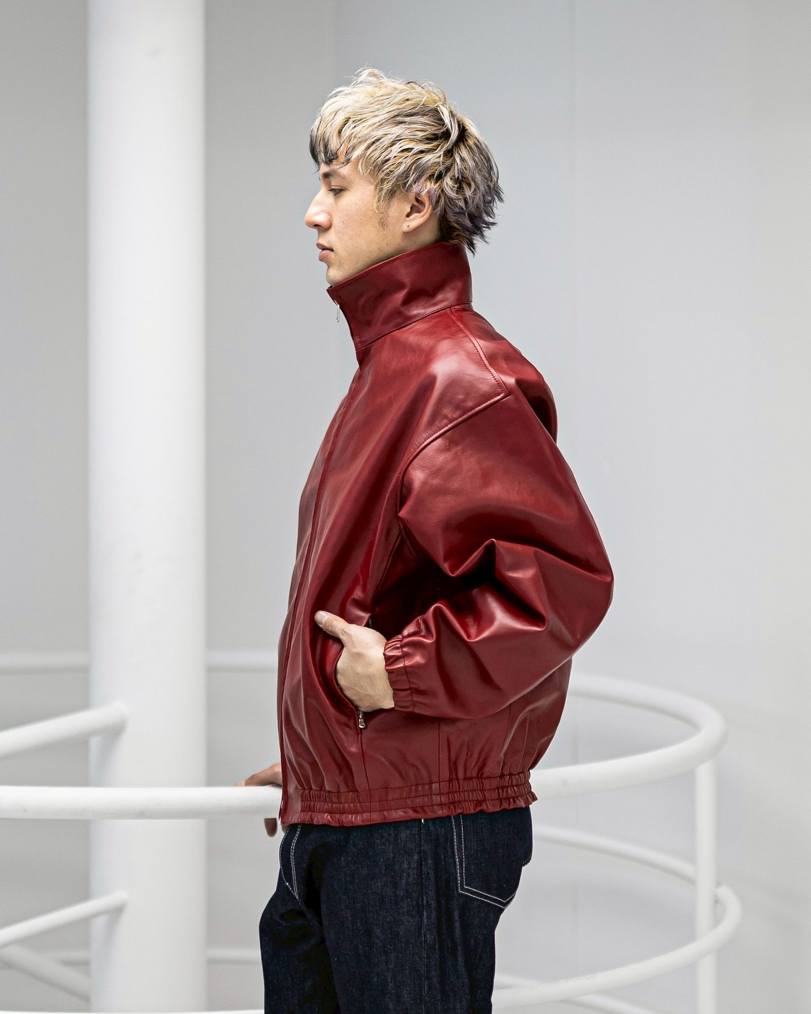 YOKE Carf Leather Truck Jacket (RED)1月24(土)新作発売！