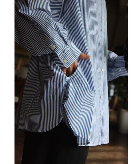 FreshService CORPORATE STRIPE REGULAR COLLAR SHIRTスタイル