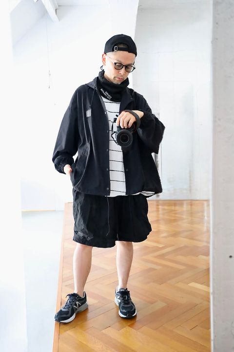 S.F.C 25SS HOODY COACH JACKET"BLACK"スタイル