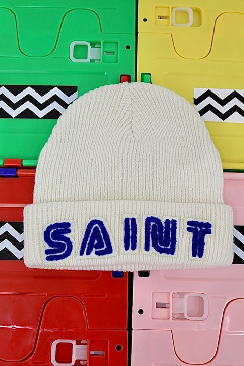 セントマイケル25AW SEGAコラボ SG_KNIT CAP /SAINT SEGA (SM-HR1-0000-C67)WHITE☆11月8日(土)発売！
