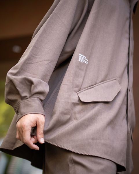 FreshService WOOLY TWILL TECH SHIRT(Brown)9月28日(土)新作初売！