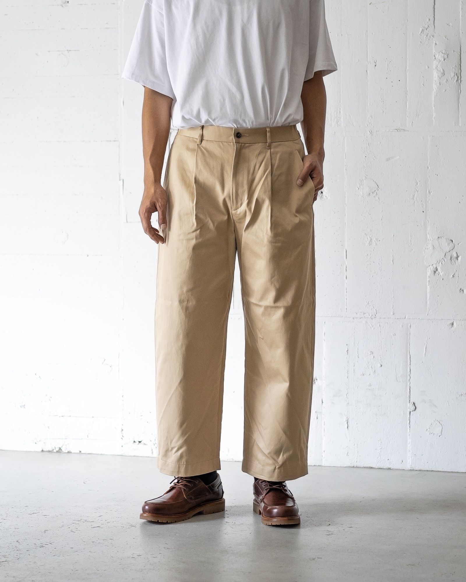 パンツ Graphpaper Westpoint Chino Wide Tapered Westpoint Chino Wide Tapered Trousers / C.GRAY | Graphpaper