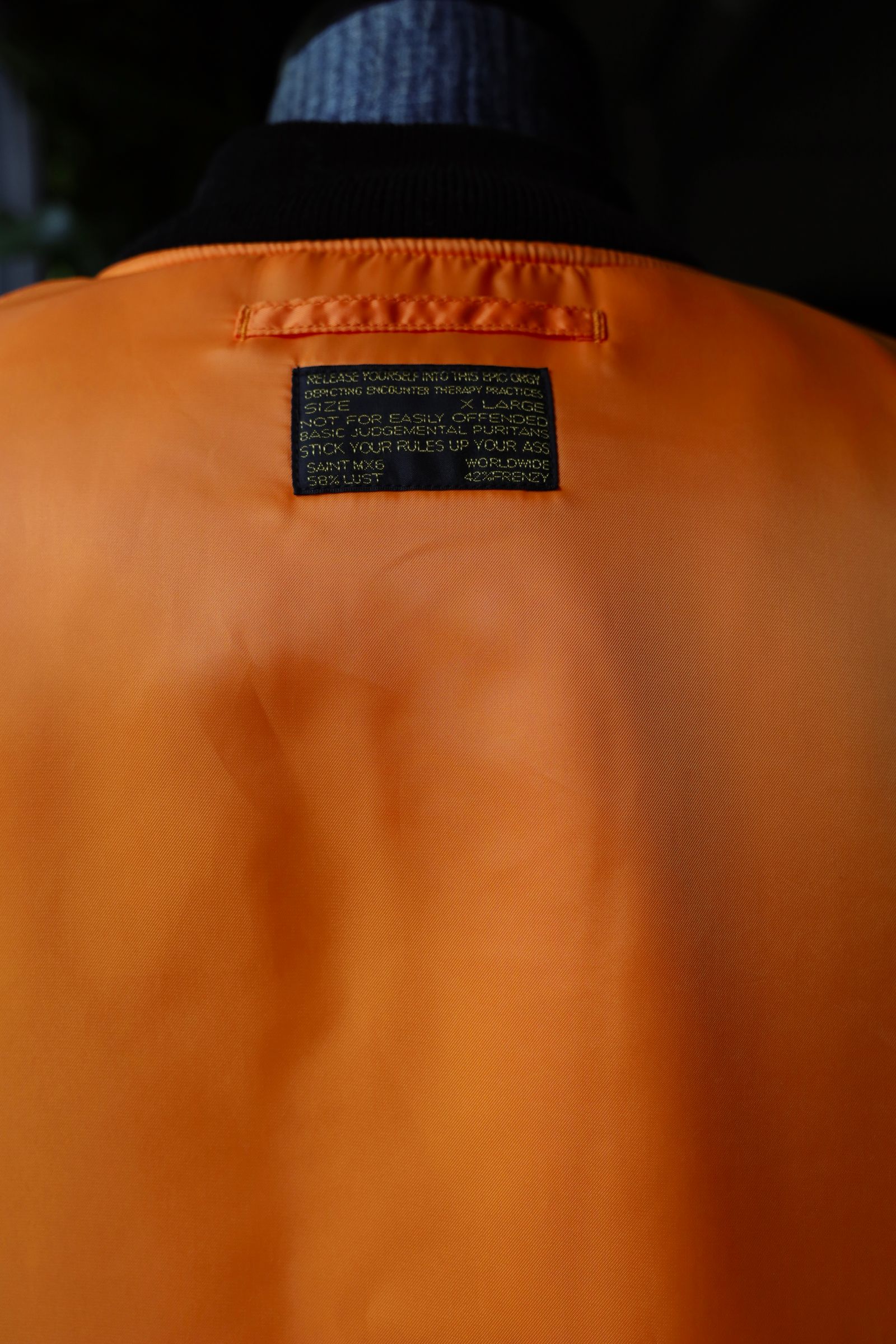 セントマイケル24AW NO DAMEGE MA-1 (SM-YS1-0000-063)BLACK